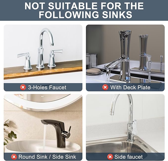 Kitchen Faucet Sink Splash Guard, Silicone Water Catcher Mat – Sink Draining Pad Behind Faucet, Grey Rubber Drying Mat for Kitchen & Bathroom Countertop Protect