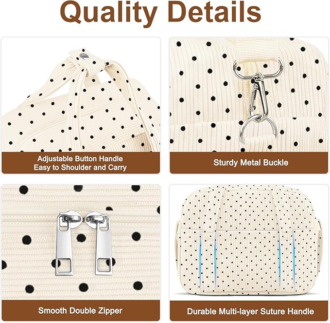 KUBYA Corduroy Lunch Box Lunch Bag for Women Adults Men, Cute Insulated Work Reusable Leakproof Simple Large Lunch Boxes Tote Bag Adults Cooler Bag, with Shoulder Strap