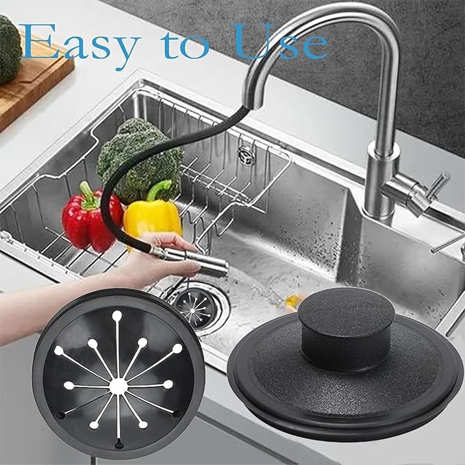 3 Inch Garbage Disposal Splash Guard Collar Sink Garbage Disposal Splash Guard for Whirlaway, Waste King, Sinkmaster and GE Models with 3.35 Inch Sink Stopper Replacement Garbage Disposal Stopper