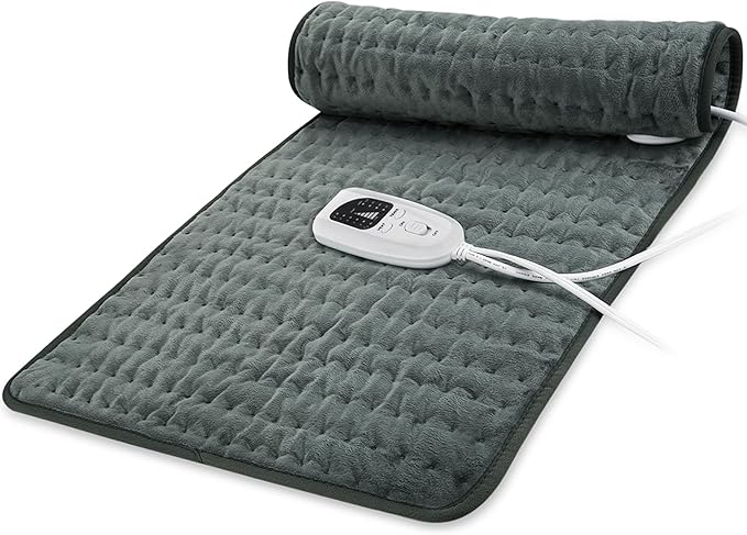 40x20 Inch Electric Heating pad for Back Neck Shoulder Knee Arms Legs- Electric Heat Pads with 6 Heat Settings & Auto Shut Off &Dry/Moist Heat Heating Pad for Birthday Mother Father Girl Men Women