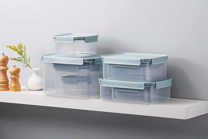 LocknLock Classic-Plus Plastic Food Storage Container | Airtight Plastic Food Storage Containers with Lids | BPA Free Stackable Food Storage for Meal Prep, Leakproof, Freezer & Dishwasher Safe, 2.1L