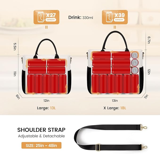 LOVEVOOK Insulated Lunch Bag Women,Wide Opening Adult Lunch Box Women with Cup Holder,Large Leakproof Cooler Bag for Work Picnic Beach Family College Mom Teacher,Lunch Box/Bag for Kids Girl Boy School