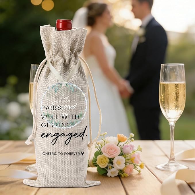 Engaged Gift Engagement Gifts for Couples Her Engagement Party Decorations Gifts for Engaged Couple Wine Bag Our First Betrothed Acrylic Ornament 2026