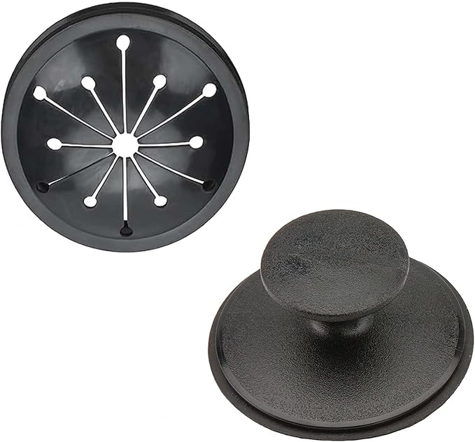 3-1/8 Inch Kitchen Sink Drain Splash Guard with Sink Stopper, Garbage Disposal Splash Guards with Sink Stopper, Multi-Function Kitchen Drain Plugs for GE, Whirlaway, Sinkmaster and Waste King