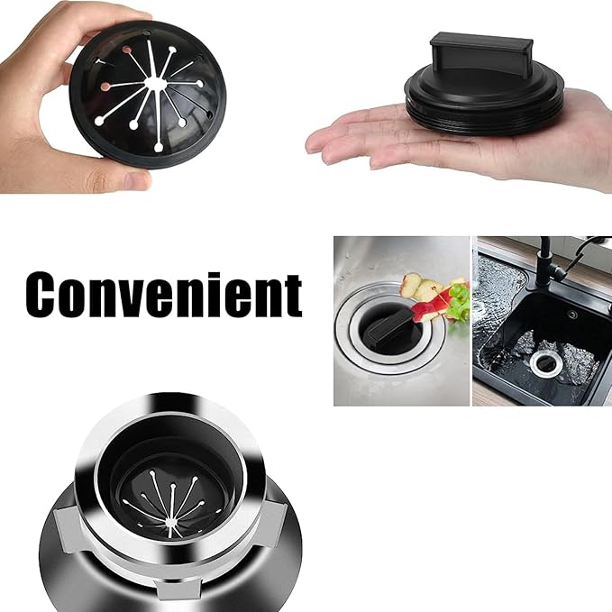 3 Inch Garbage Disposal Splash Guard Sink Stopper Universal Rubber Food Waste Disposer Sink Garbage Disposal Splash Guard and Drain Plug for Whirlawa,for Waste King,for Sinkmaster,for GE Models