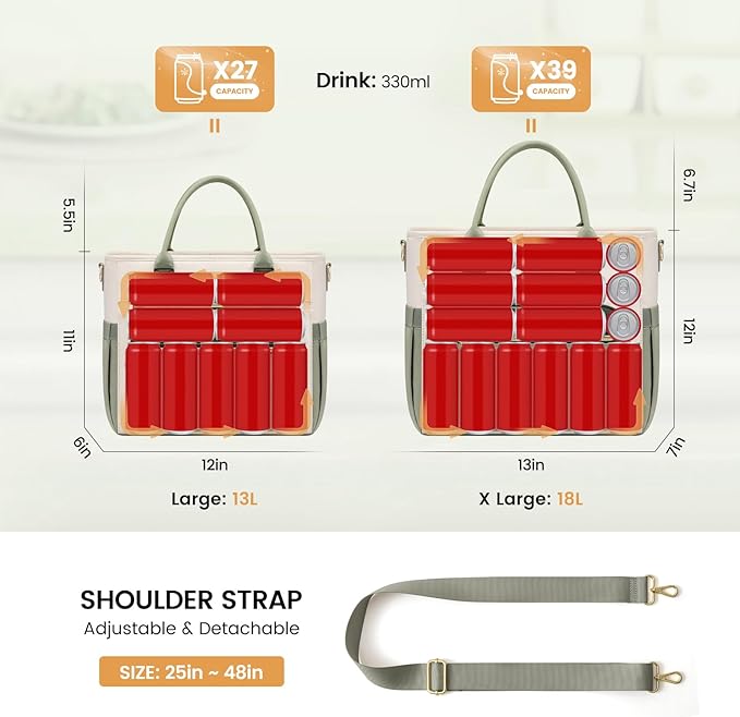 LOVEVOOK Insulated Lunch Bag Women,Wide Opening Adult Lunch Box Women with Cup Holder,Large Leakproof Cooler Bag for Work Picnic Beach Family College Mom,Lunch Teacher Breast Pump Diaper Tote Bag