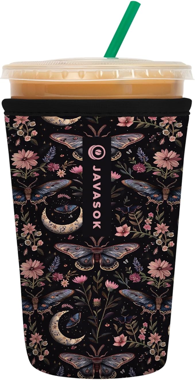 Sok It JavaSok Iced Coffee & Cold Soda Insulated Neoprene Cup Sleeve (Into the Night, Medium: 22-28oz)