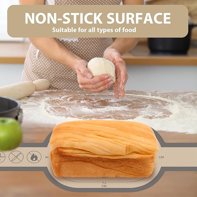 Silicone Bread Sling Oval and Round, 2Pcs Non-Stick Reusable Bread Sling, Sourdough Tools & Dutch Oven Accessories, Gray