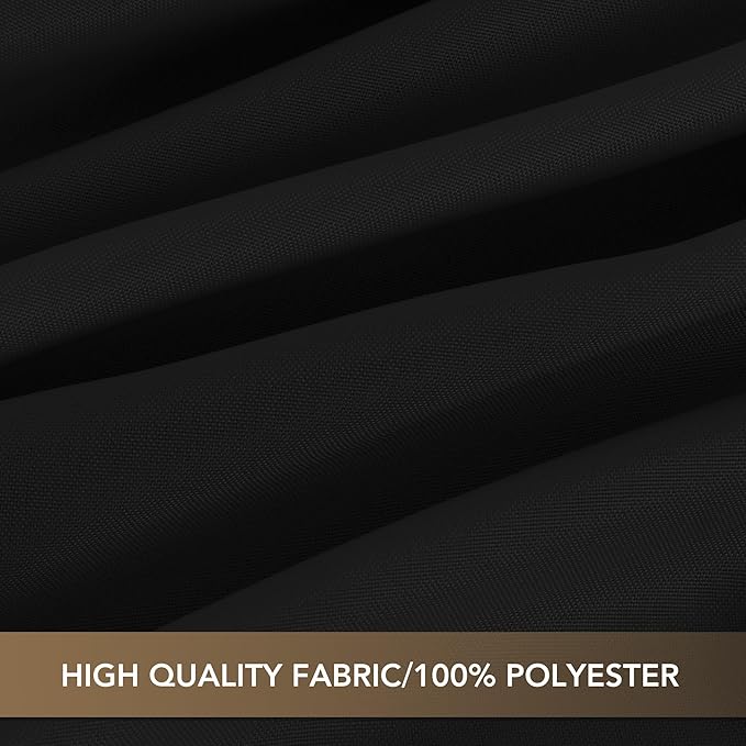 sancua Black Rectangle Tablecloths for 6 Foot Tables, 6 Pack - Washable Polyester Fabric Table Cloth for Wedding Party, Birthday, Banquet Reception, 54x108 Inch