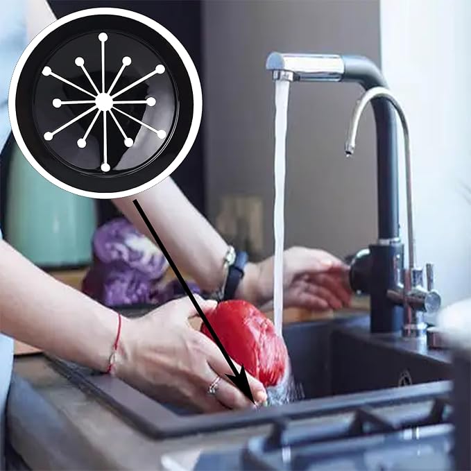 Garbage Disposal Splash Guards Collar Sink Baffle, Multi-Function Kitchen Drain Plugs for GE, 3-1/8 Inch Kitchen Sink Drain Splash Guard, Whirlaway