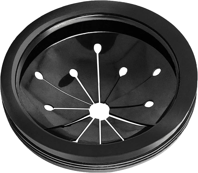 Garbage Disposal Splash Guards Collar Sink Baffle, 3-1/8 Inch Kitchen Sink Drain Splash Guard, Multi-Function Kitchen Drain Plugs for GE, Whirlaway, Sinkmaster and Waste King (Black)