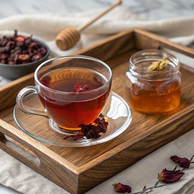 Gardenika Organic Serenity Glow Loose Leaf Tea, Herbal, Caffeine-Free, KSA Kosher, Ayurvedic Wellness Blend with Tulsi, Rooibos, Turmeric, Hibiscus – 4 oz (1 Pack)