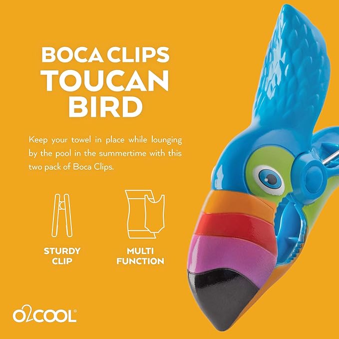 O2COOL BocaClip-Tucan Clip, 1-Pack