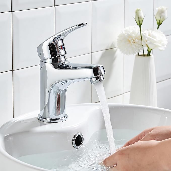 Sink Overflow Ring, 4-Pack Universal Fit Chrome Basin Trim Ring – Easy Installation Hole Insert Caps for Bathroom & Kitchen Sink Drain