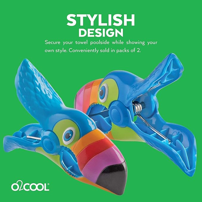 O2COOL BocaClip-Tucan Clip, 1-Pack