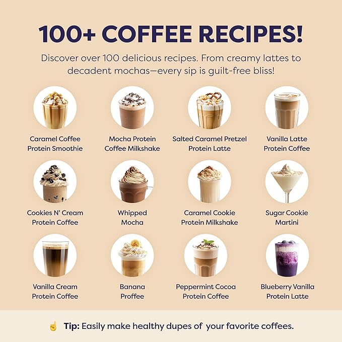 Coconut Mocha Protein Iced Coffee - Premium Whey Protein & Instant Iced Coffees - 100% Natural Cold Brew - Zero Artificial Flavors & Sweeteners, 80 mg Caffeine, No Added Sugar, 20 Servings