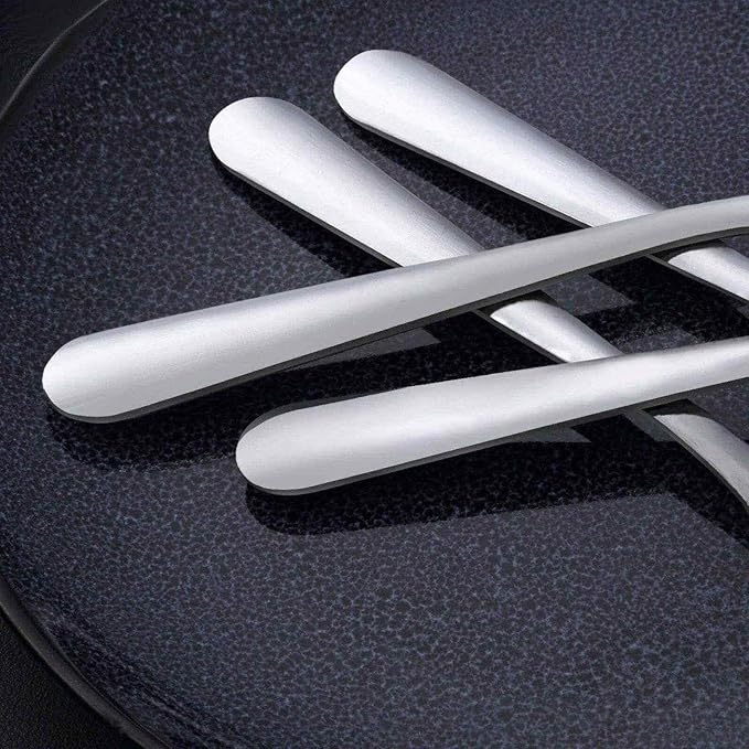 Unokit 36 Pieces Tea Spoons Set Silverware - 6.7 inch Stainless Steel Spoon, Dessert, Table, Silverware Spoons Only for Home, Kitchen or Restaurant - Mirror Polished, Dishwasher Safe