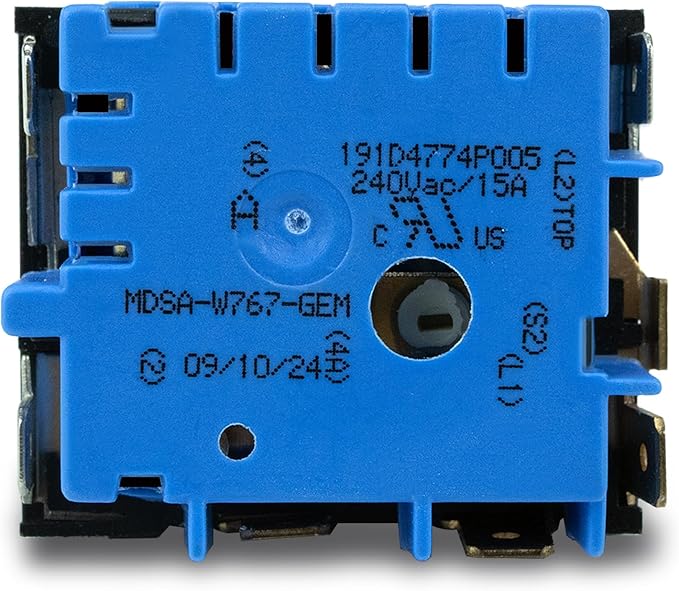 WB24X25013 Range Surface Element Control Switch Replace Parts for MDSA-W767-GEM, PS11729102, AP5999509, PS11729102, 4464832 Compatible with GE Electric Ranges JB6, JB7, JB8, JBS, JS6 PCB JS7 Series