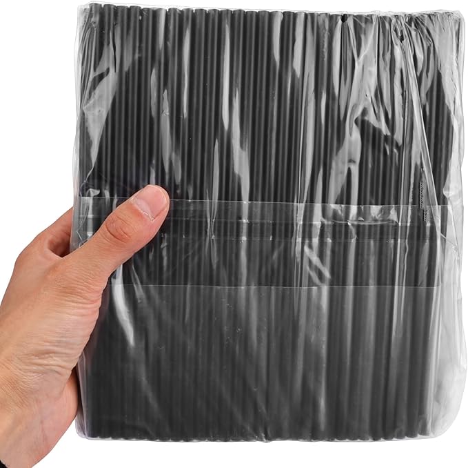 Tomnk 300pcs Straws Disposable, 8.25 Inches Plastic Straws, Plastic Drinking Straws for Tumblers and Ice Coffee