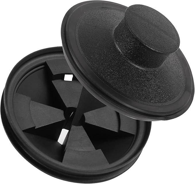 Garbage Disposal Splash Guard 3 3/8 Inch,Rubber Sink Baffle Drain Covers and Plugs,Food Waste Disposal Stopper for Moen and InSinkErator Evolution Series Removable Collar EPDM Strainer Insert Parts