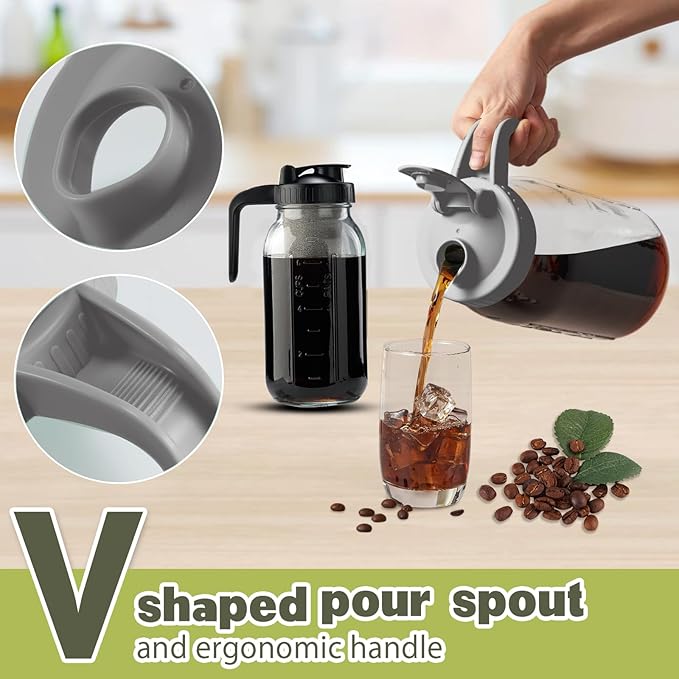 2 Pack Wide Mouth Mason Jar Lids V-Shaped with Handle, Mason Jar Pour Spout with Extended Flip Lid Easy to Open, Airtight Leak Proof and Durable