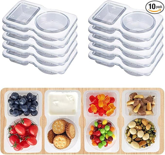 Obfuscate 10Set Snack Containers,Reusable Snack Containers with Lids,Snack Pack Containers for Portion Control and Meal Prep Lunch Containers for School Office Travel