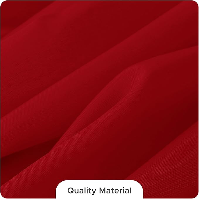 Fitable 8 Pack Table Cloth Rectangle Table: Stain and Wrinkle Resistant Tablecloth Rectangular, Washable Polyester Tablecloths for Wedding Party Dining Banquet Event Catering(Red, 70x108 Inch)