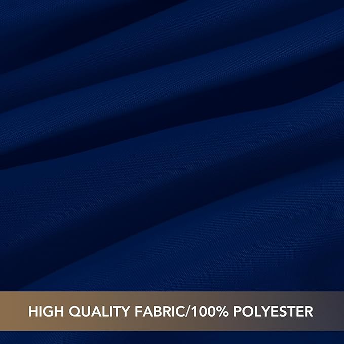 sancua Navy Blue Tablecloths for 8 Foot Rectangle Tables, 8 Pack - Washable Polyester Fabric Table Cloth for Wedding Party, Birthday, Banquet Reception, 60x120 Inch