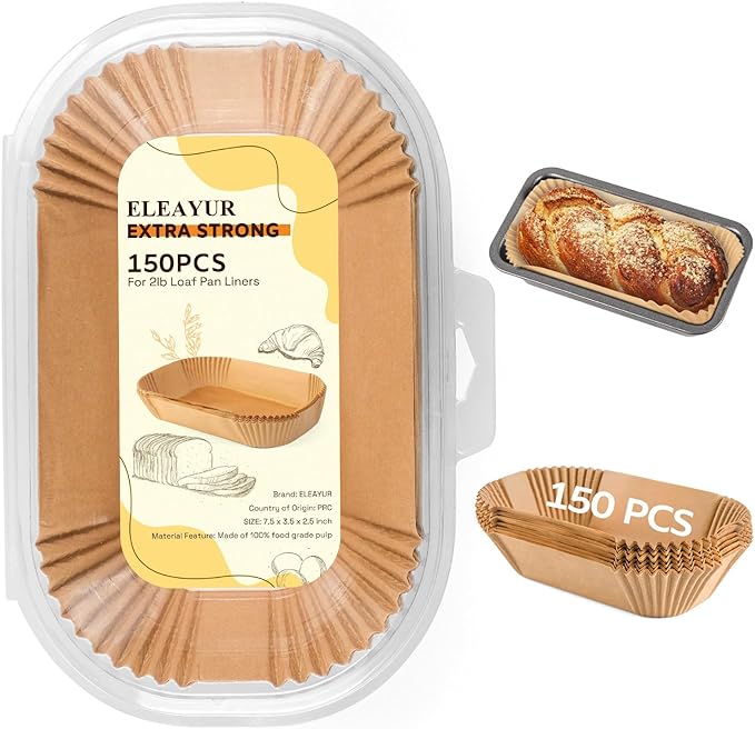 Loaf Pan Liners, 150PCS Bread Pan Liners 9x5 Inch, Non-Stick Loaf Pan Parchment Liners for Baking Bread, Pre Formed Parchment Paper Liner for Baking Toast, Cakes, Banana Breads, Sourdough Bread