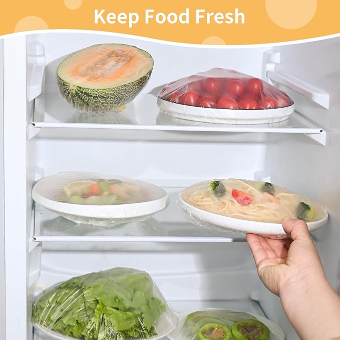 300 Bowl Covers Shower Caps for Sourdough Bread Proofing Large Elastic Reusable Plastic Wrap for Food Storage Baking Rising Meal-Prep Fermentation BPA-Free Keep Food Fresh