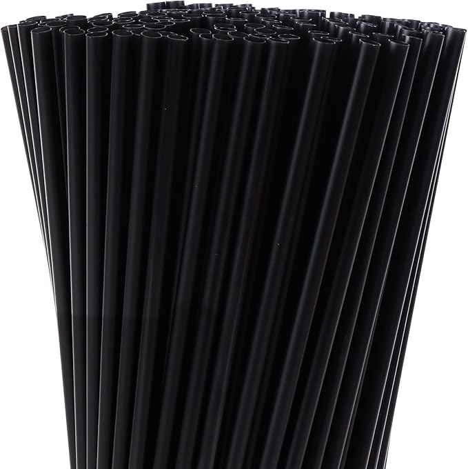 Tomnk 100pcs Straws Disposable, 10.3 Inches Plastic Straws, Plastic Drinking Straws for Tumblers and Ice Coffee