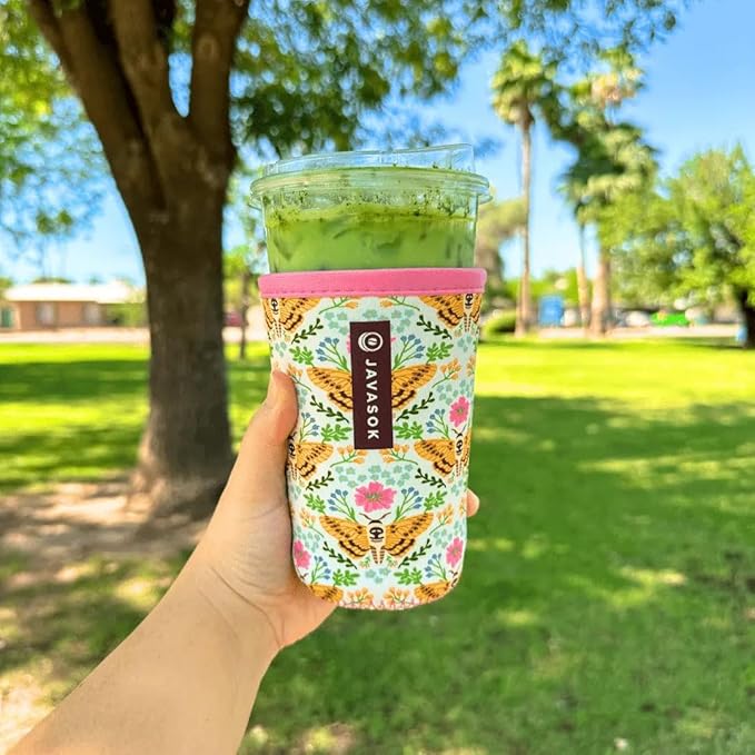 Sok It JavaSok Iced Coffee & Cold Soda Insulated Neoprene Cup Sleeve (Metamorphosis, Large: 30-32oz)