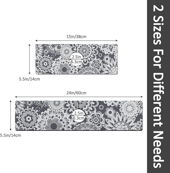 15" X 5.5" Kitchen Sink Splash Guard Faucet Mat Mandala Super Absorbent Fast Drying Faucet Guard & Draining Mat Sink Splash Guard Behind Faucet for Kitchen, Bathroom