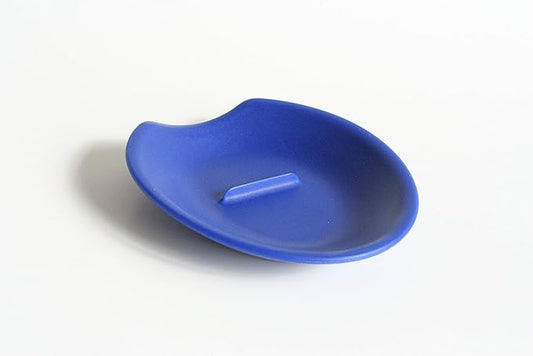 THE ORIGINAL Crack'em Egg Cracker & Spoon Rest (Cobalt Blue) - Perfectly Cracks Eggs & Contains Messes - Easy to Use & Clean - Great for Kids - Prevents Broken Yolks