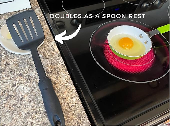 THE ORIGINAL Crack'em Egg Cracker & Spoon Rest (Red 3-Pack) - Perfectly Cracks Eggs & Contains Messes - Easy to Use & Clean - Great for Kids - Prevents Broken Yolks