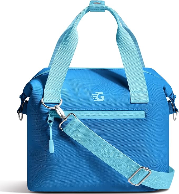 GLORIEROO Pastel Lunch Box Women | Insulated Soft Waterproof Leakproof Lunch Bag Cooler | Adjustable Strap | BPA-Free