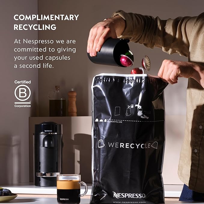 Nespresso I Samra Origins by The Weeknd Vertuo Togetherness Blend, Double Espresso, Light Roast, 20-Count Coffee Pods, Brews 2.7 fl. Oz.