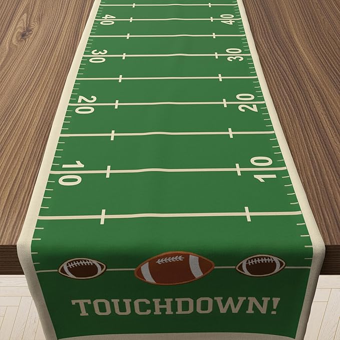OHOME Super Game Bowl 2027 - Game Day Table Runner for Football Party Decorations - Super Game Bowl Decor Party Supplies Football Theme Birthday Decorations Banner for Home