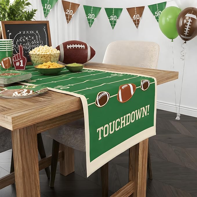 OHOME Super Game Bowl 2027 - Game Day Table Runner for Football Party Decorations - Super Game Bowl Decor Party Supplies Football Theme Birthday Decorations Banner for Home