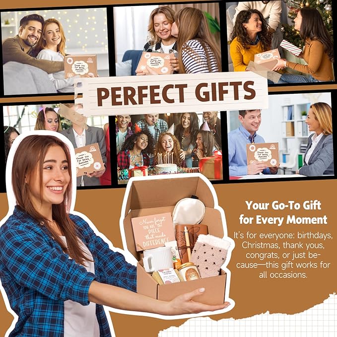 Suhctuptx Administrative Professional Day Gifts, Employee Appreciation Gifts, Thank You Gift Basket Christmas Ideas Box for Women Coworkers Teacher Nurse Friends Mom Her Secretary Employees Farewell