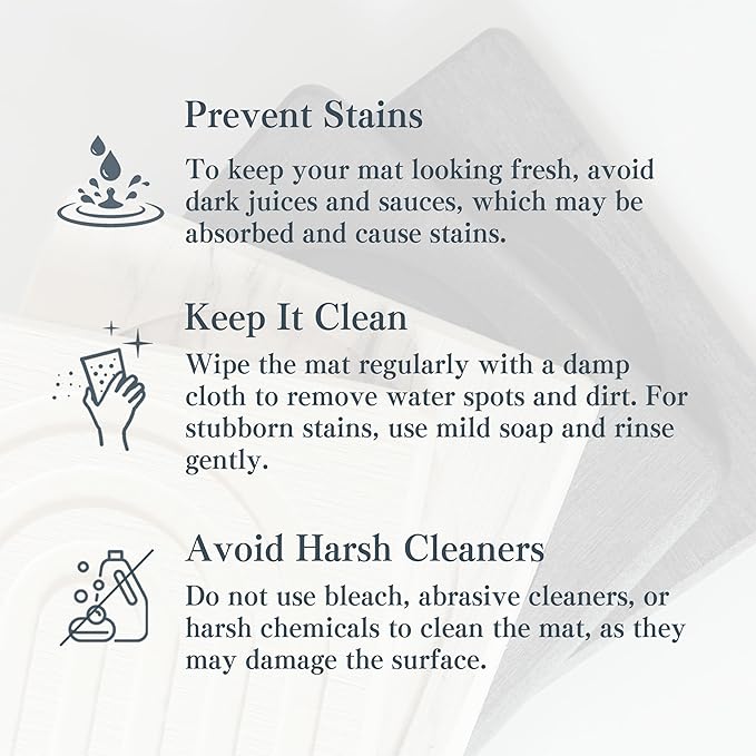 Stone Faucet Mat for Kitchen Sink, Quick Drying Mats, Water Absorbing Guard & Sink Protectors, Diatomite Bathroom Counter Tray, Kitchen Decor Home Accessories - White, Medium, 19.7''x4''