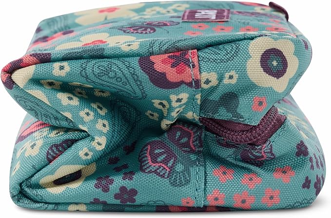 PackIt Freezable Small Insulated Snack Box, Butterfly Paisley, with EcoFreeze Technology (Built-in Ice Pack), Mini Cooler or Small Lunch Bag, For Fresh Snacks On the Go, for Work, Gym, or Travel
