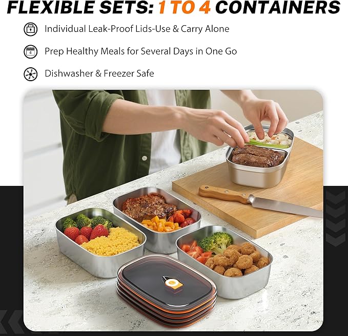Heated Lunch Box,120W Electric Lunch Box for Adults with 1.5L 304 Stainless Steel Container, 12V/24V/110V Lonchera Eléctrica Portátil for Travel,Work,Car,Truck (Pure Black, 1.5L)