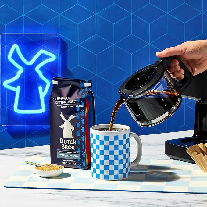 Dutch Bros® Vanilla Caramel Ground Flavored Coffee Inspired by Golden Eagle®, Bagged 11oz