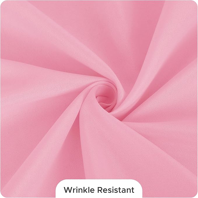 Fitable 8 Pack Table Cloth Rectangle Table: Stain and Wrinkle Resistant Tablecloth Rectangular, Washable Polyester Tablecloths for Wedding Party Dining Banquet Event Catering(Pink, 70x120 Inch)
