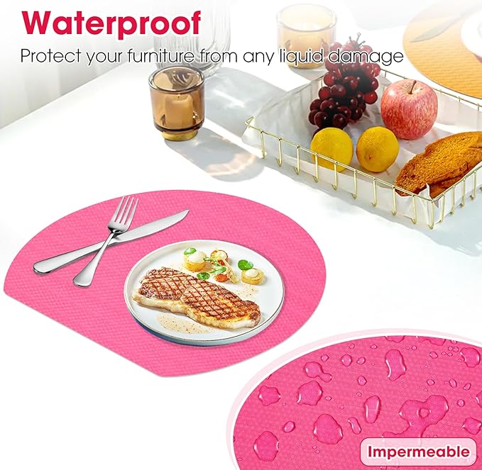 Drawer and Shelf Liner, Non-Slip Kitchen Cabinet Liners Non-Adhesive Thick Strong Grip Waterproof Washable Mats Protect Dresser Shelves Cupboard Bathroom Cabinets, Fuchsia, 12 in X 10 FT