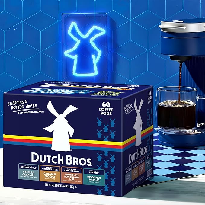 Dutch Bros® Flavored Coffee Variety Pack, 60 Count, Medium Roast, Single Serve Coffee Pods for Keurig K-Cup Brewers