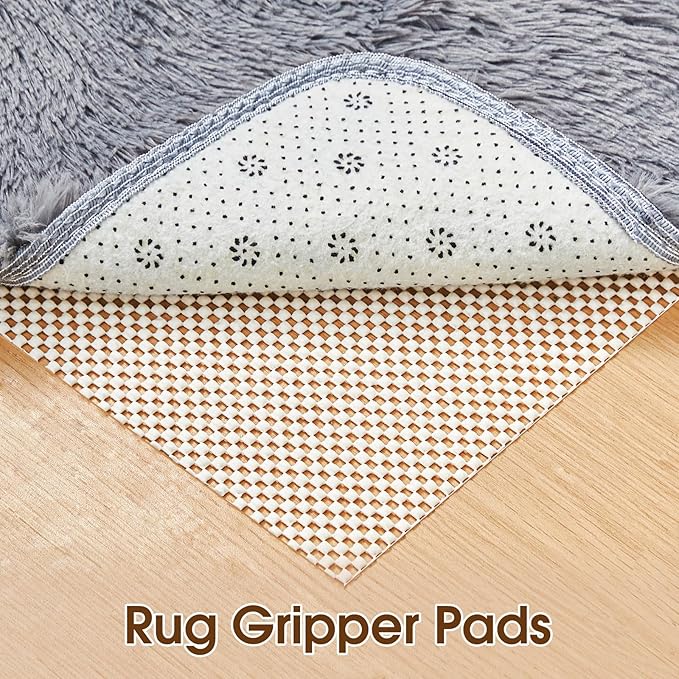 Shelf Liner for Kitchen Cabinet, Drawer Liners Non Slip Non Adhesive Thick Mat, Breathable Dresser Pantry Bathroom Protector, Cream, 24" x 120"