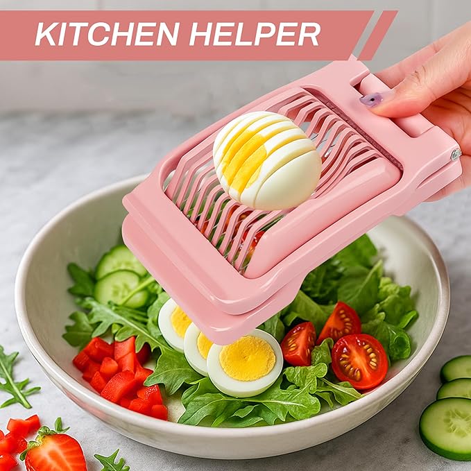 Egg Slicer for Hard Boiled Eggs Egg Cutter Strawberry Dicer for Kitchen Home Use