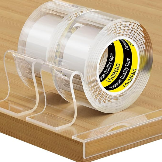 2 Pack Clear Edge Protector Safe 1.2inX3.3FT(6.6FT Total) Corner Protector, Anti-Sharp Edge Protector, for Furniture, Drawers, Tables, Cabinets